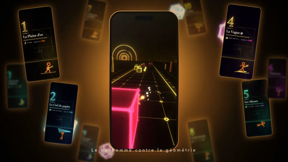 Image de la bande-annonce : un téléphone entouré des cartes des mondes.